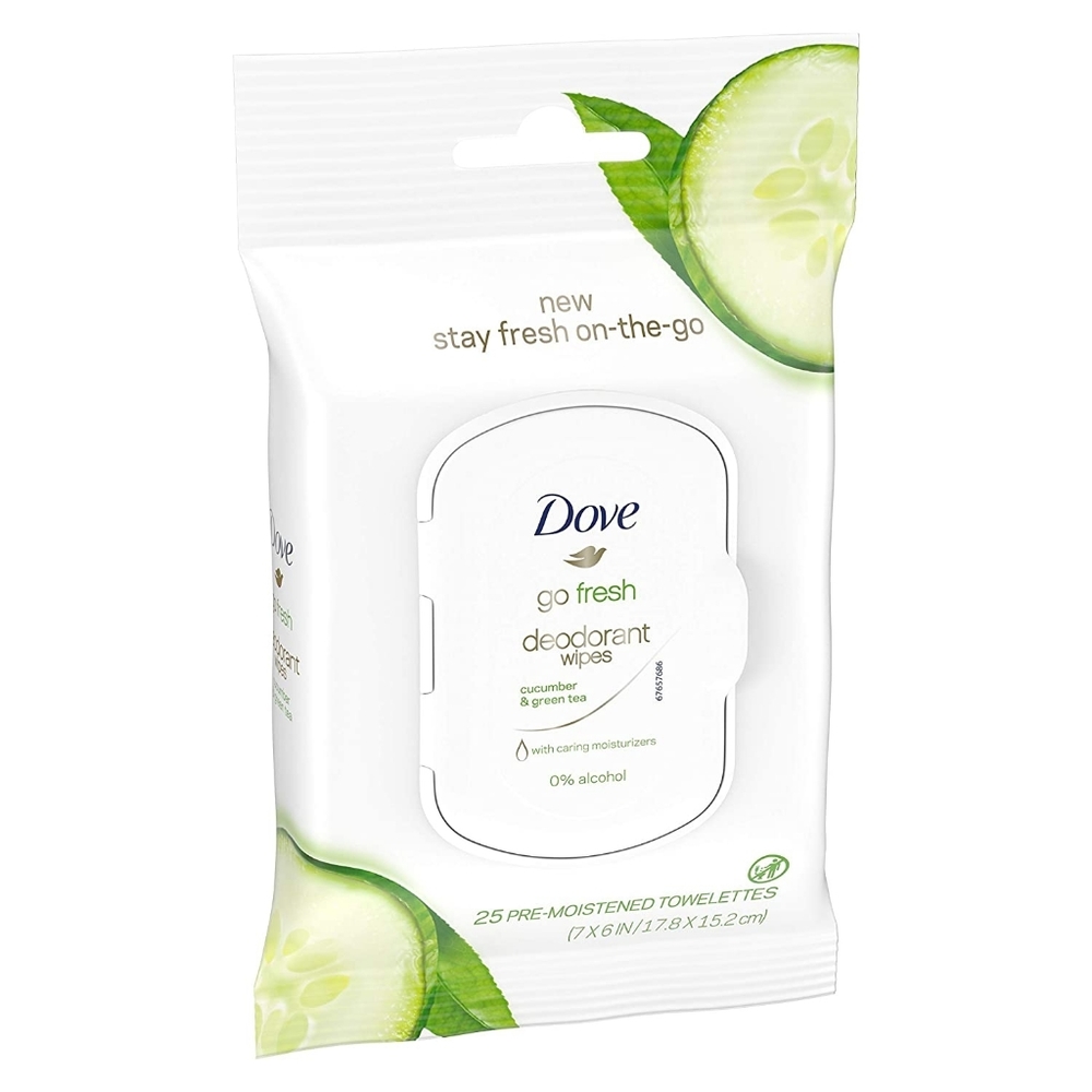Dove Deodorant Wipes Go Fresh Cucumber & G…